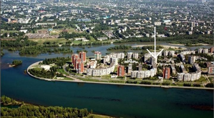 Apartment На Стрелке С Красивым Видом На Иртыш Ustʼ-Kamenogorsk المظهر الخارجي الصورة
